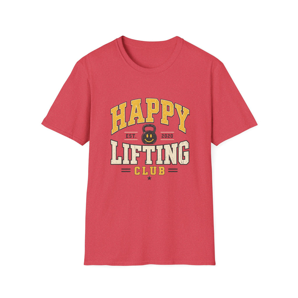 Happy Lifting Club T-Shirt – Kettlebell Gym Workout Tee