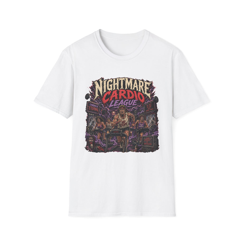 Nightmare Cardio League T-Shirt - Horror Workout Graphic Tee