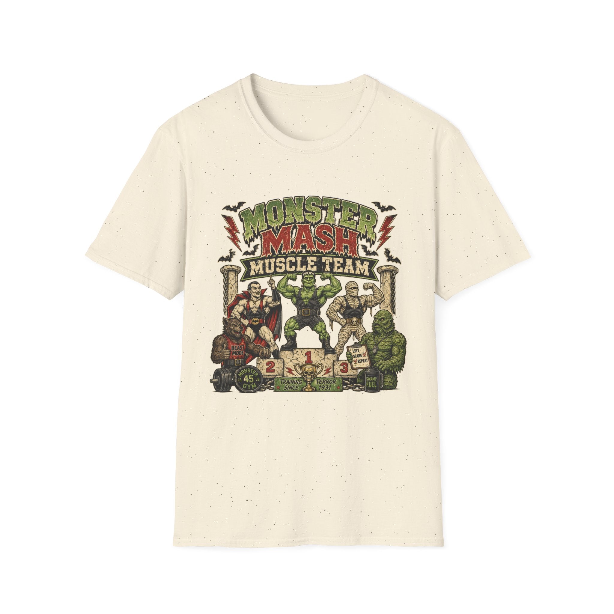 Monster Mash Muscle Team T-Shirt - Halloween Gym & Workout Tee