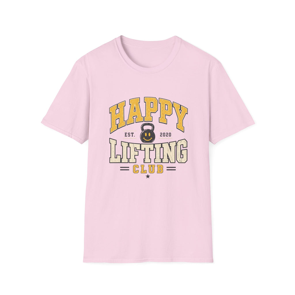 Happy Lifting Club T-Shirt – Kettlebell Gym Workout Tee
