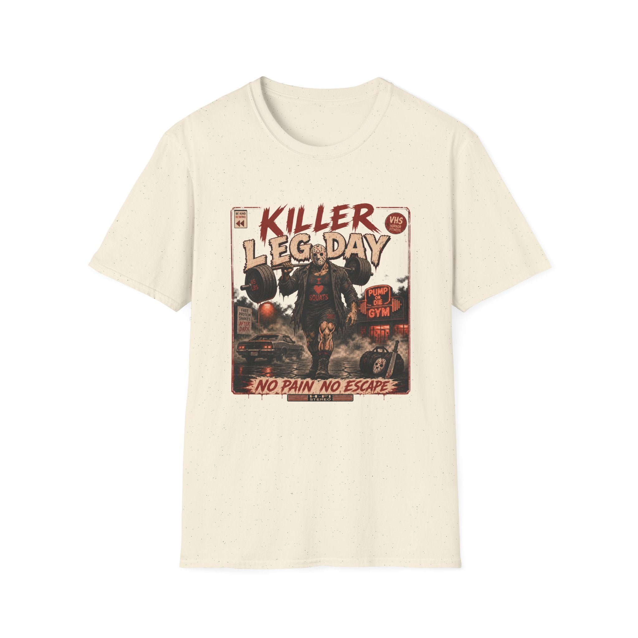 Killer Leg Day T-Shirt  "No Pain, No Escape" Gym Workout Tee