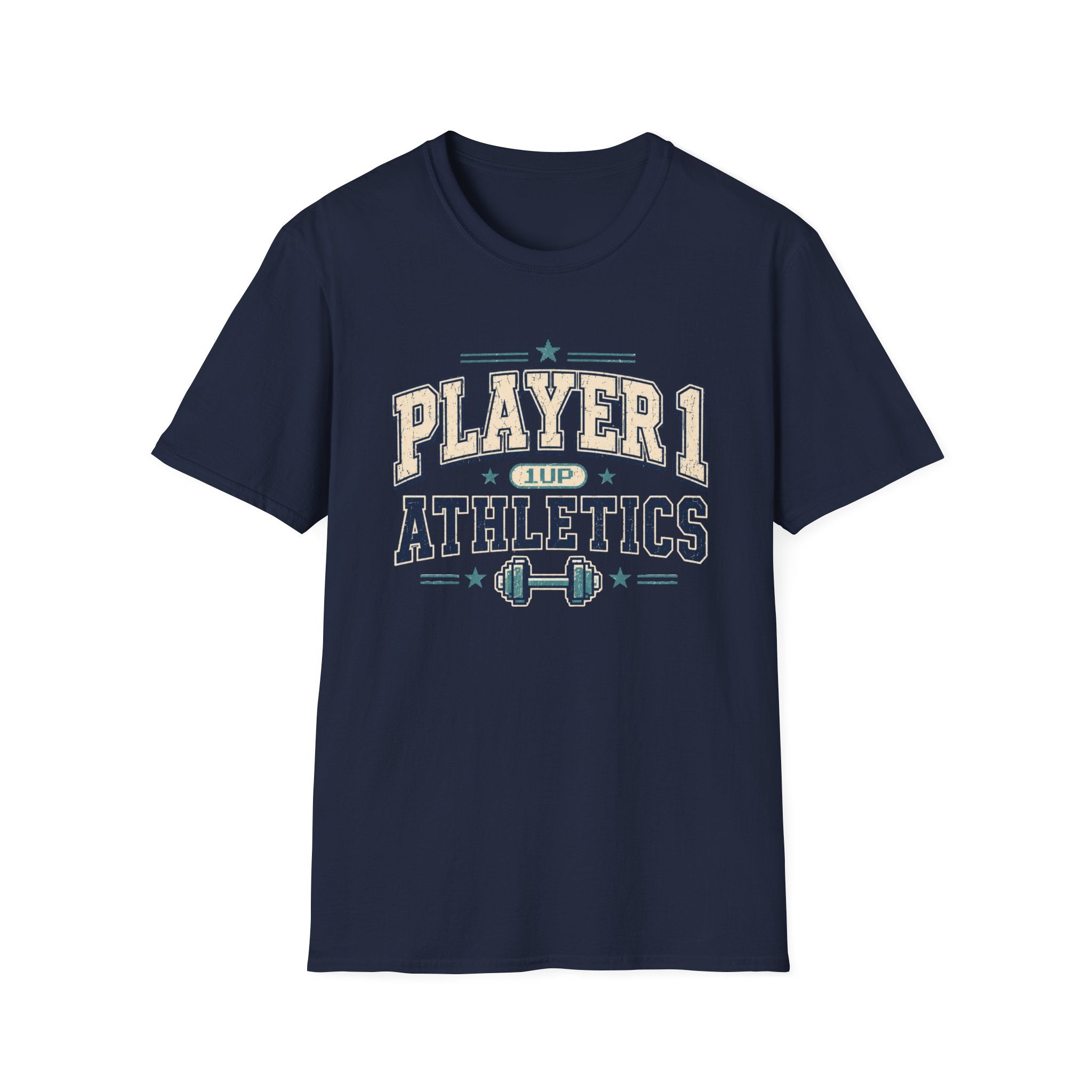 Player 1 Athletics T-Shirt - Vintage Gamer Fitness Tee