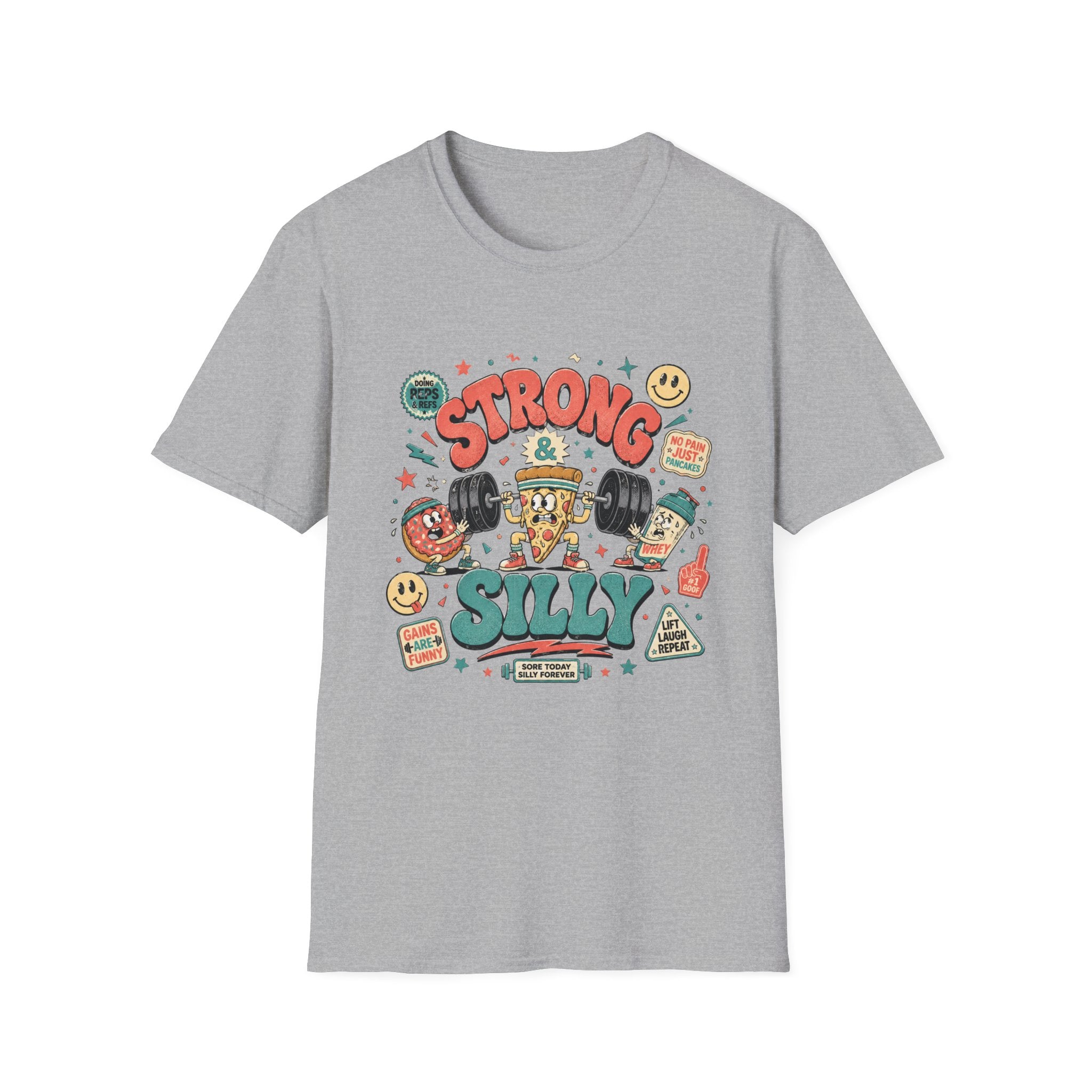 Strong & Silly T-Shirt - Cute Retro Cartoon Tee