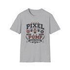 Pixel Pump T-Shirt - Retro 8-Bit Weightlifting Graphic Tee