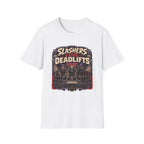 Slasher Gym T‑Shirt - "Slashers Love Deadlifts" Horror Workout Tee