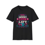 Insert Coin to Lift Retro Gaming Weightlifting T-Shirt