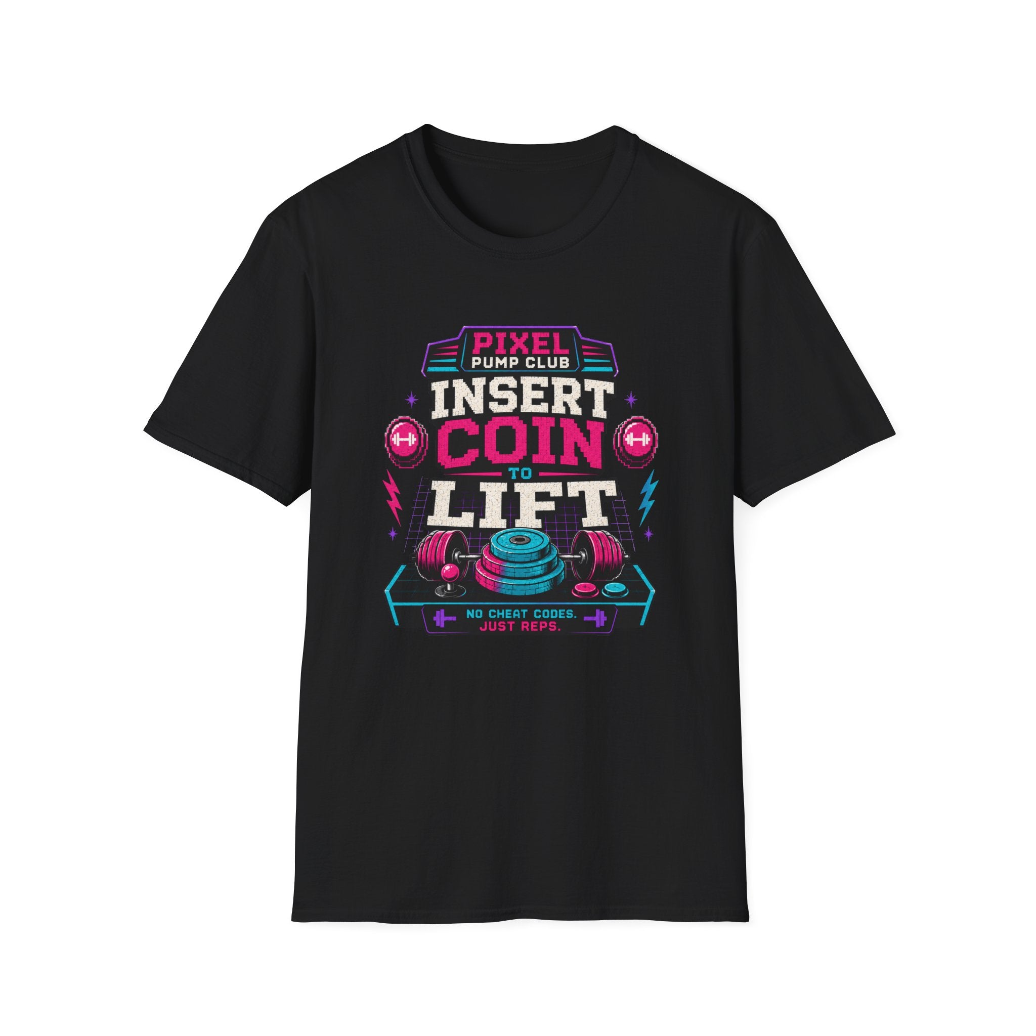 Insert Coin to Lift Retro Gaming Weightlifting T-Shirt