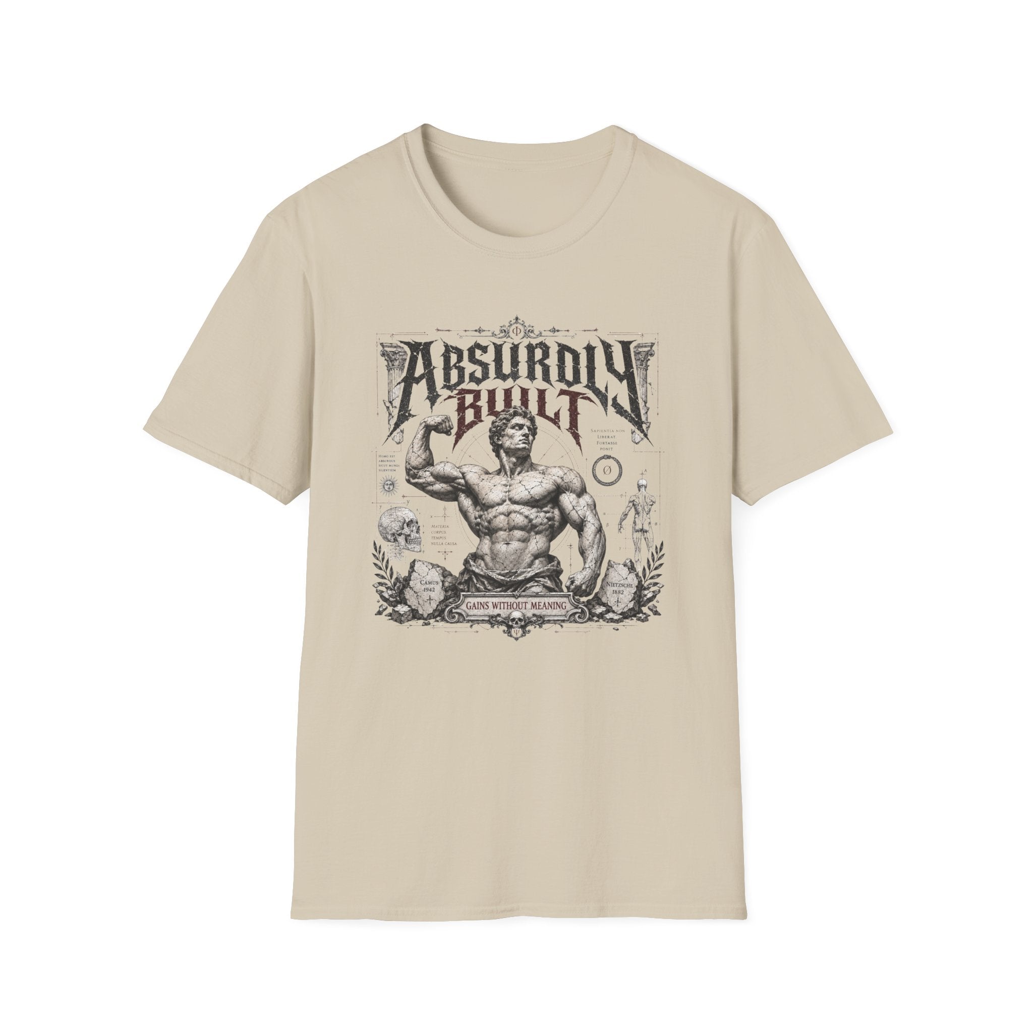 Absurdly Built Muscle Vintage Graphic T-Shirt