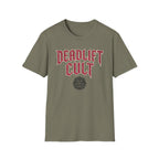 Deadlift Cult T-Shirt - Heavy Lifting Gym Tee with Gothic Logo