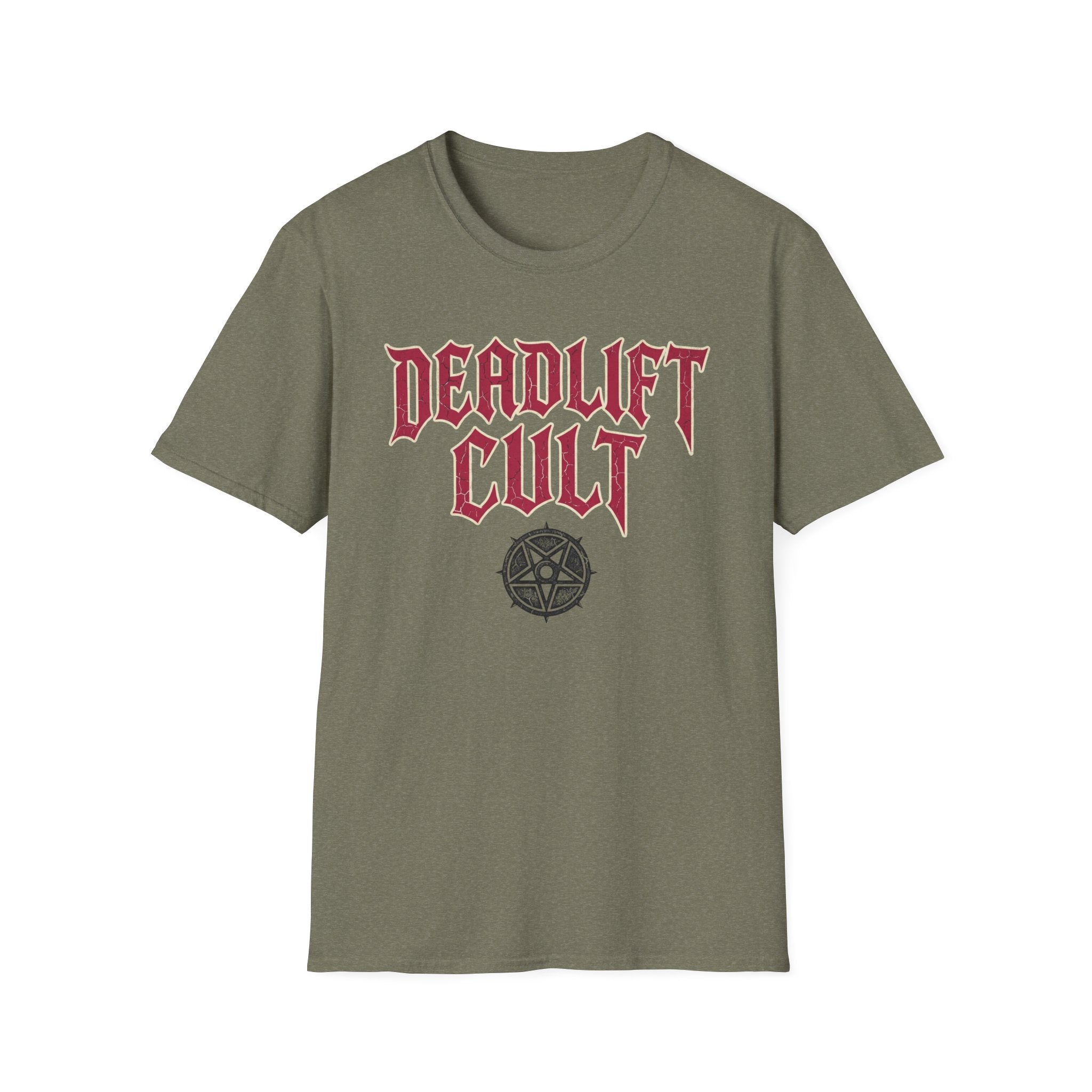 Deadlift Cult T-Shirt - Heavy Lifting Gym Tee with Gothic Logo