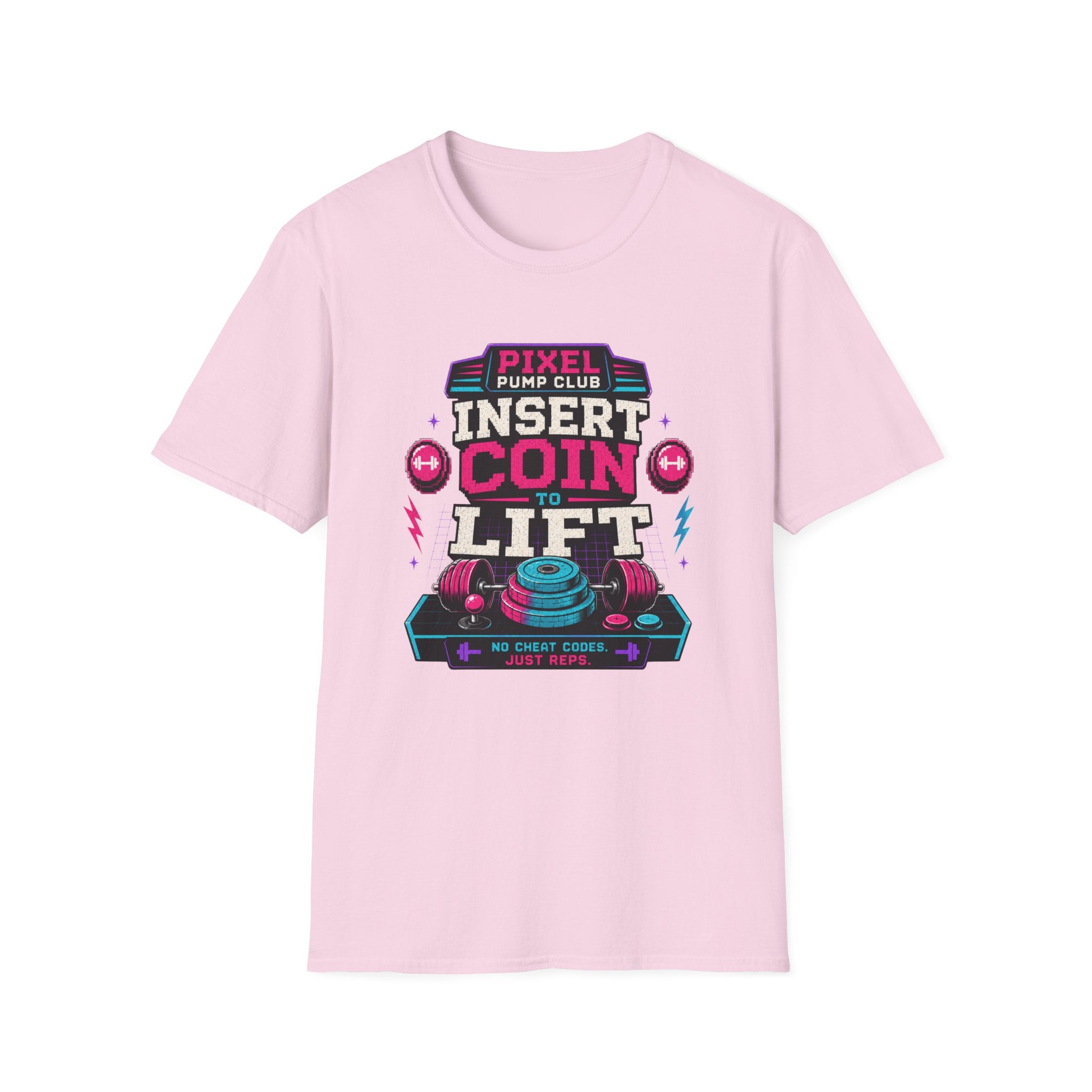 Insert Coin to Lift Retro Gaming Weightlifting T-Shirt