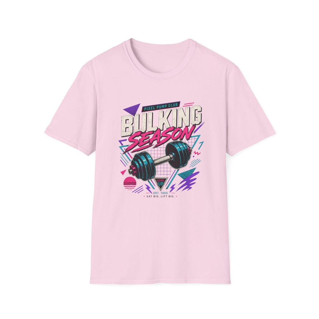 Bulking Season T-Shirt - Retro Gym Dumbbell Workout Tee