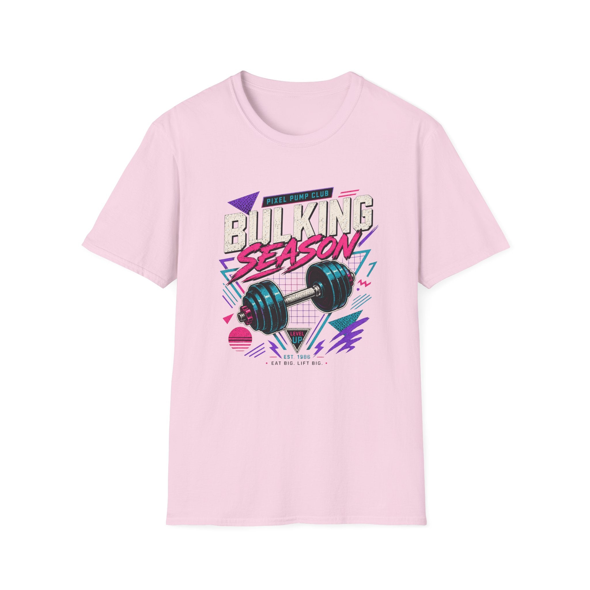 Bulking Season T-Shirt - Retro Gym Dumbbell Workout Tee