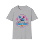 Pixel Pump Club T-Shirt - Retro Gaming Dumbbell Fitness Tee