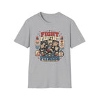 Fight Flight Fitness T-Shirt - Retro Motivational Gym Tee