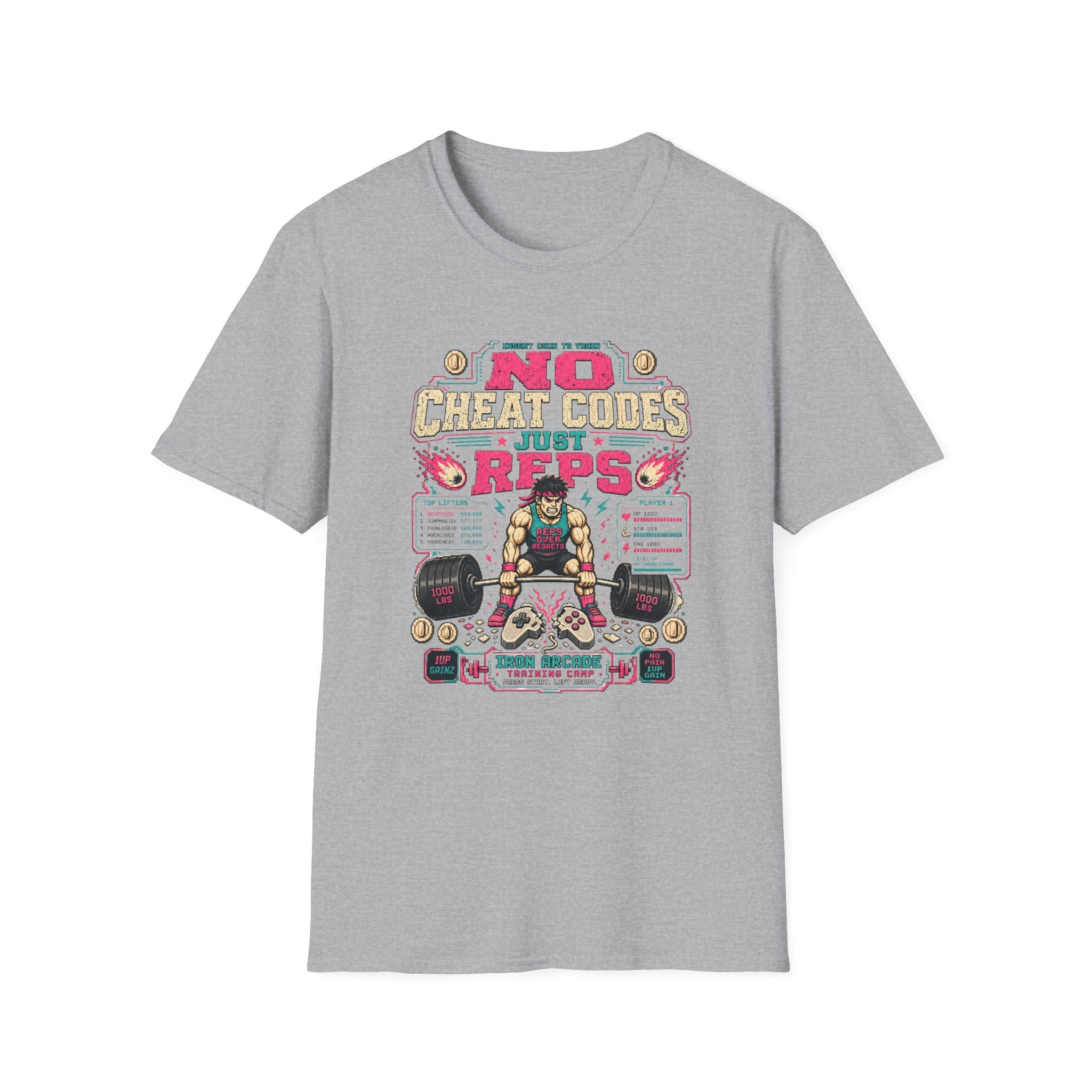No Cheat Codes Just Reps T‑Shirt