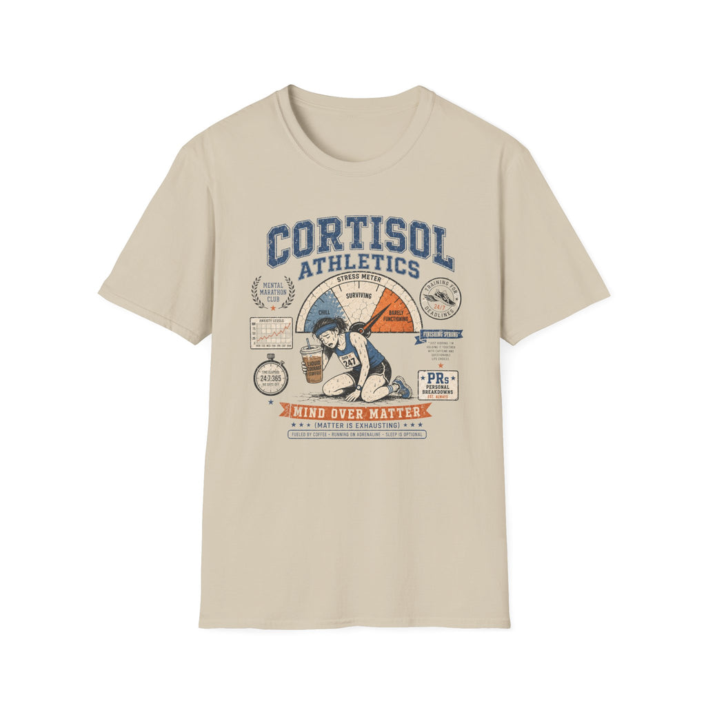 'Cortisol Over Matter' Stress & Fitness Graphic Tee