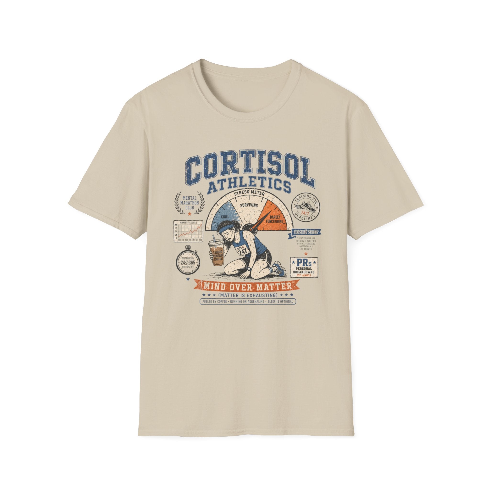 'Cortisol Over Matter' Stress & Fitness Graphic Tee