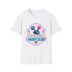 Pixel Pump Club T-Shirt - Retro Gaming Dumbbell Fitness Tee