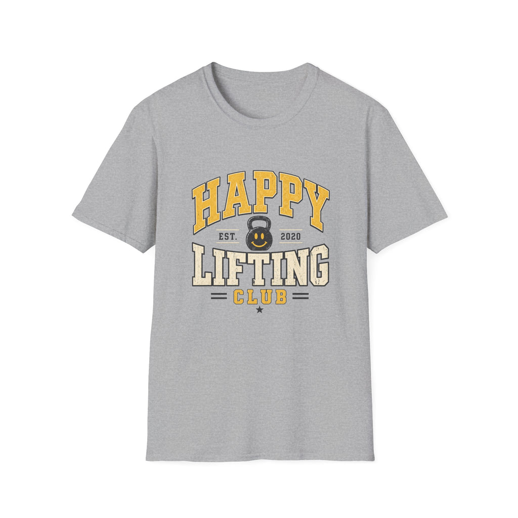 Happy Lifting Club T-Shirt – Kettlebell Gym Workout Tee