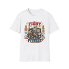 Fight Flight Fitness T-Shirt - Retro Motivational Gym Tee