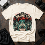 Haunted Pump Club T-Shirt - Vintage Halloween Horror Gym Tee