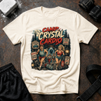 Camp Crystal Cardio T-Shirt - Retro Horror Fitness Tee