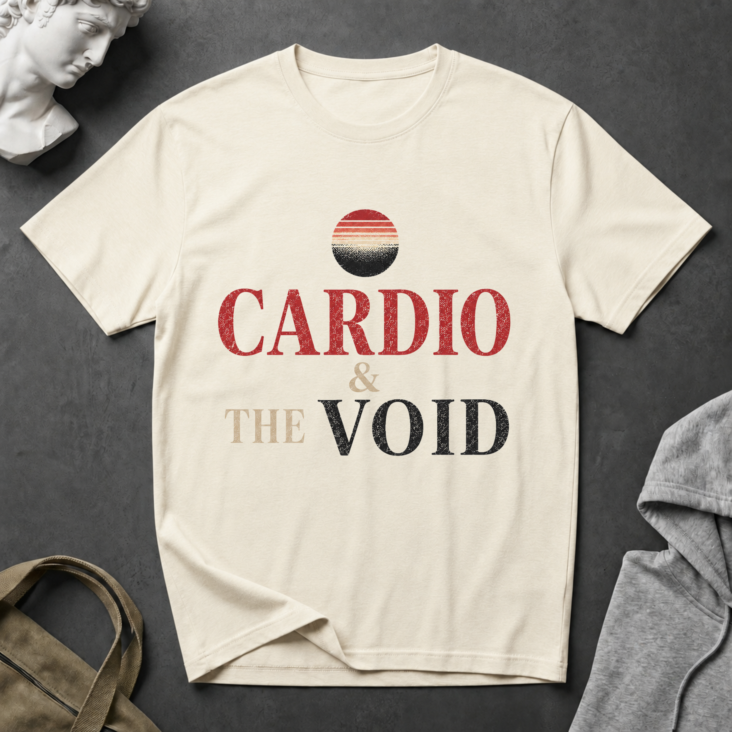 Cardio & the Void T-Shirt - Funny Workout Tee for Gym Lovers