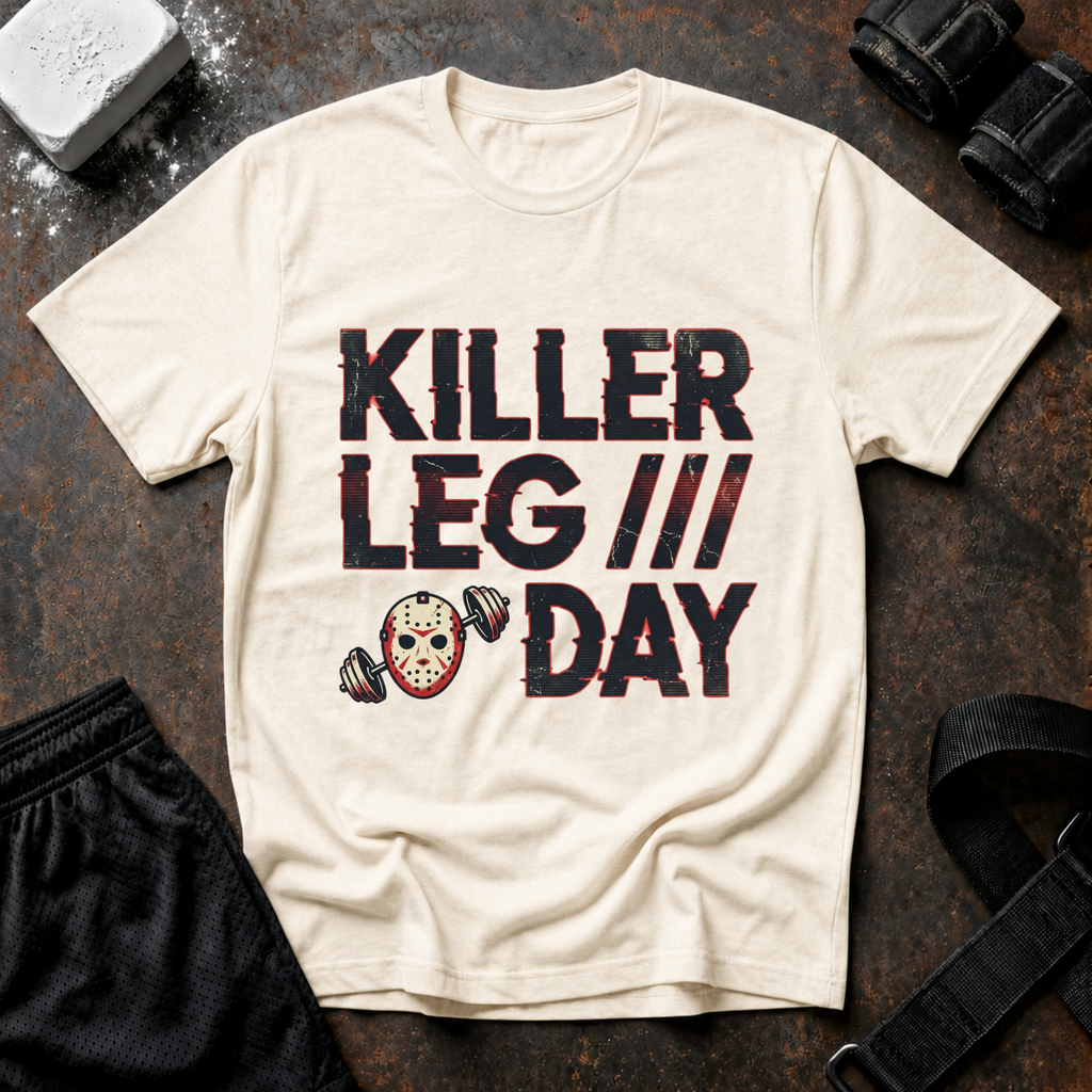 Killer Leg Day T-Shirt - Funny Gym Workout Fitness Tee