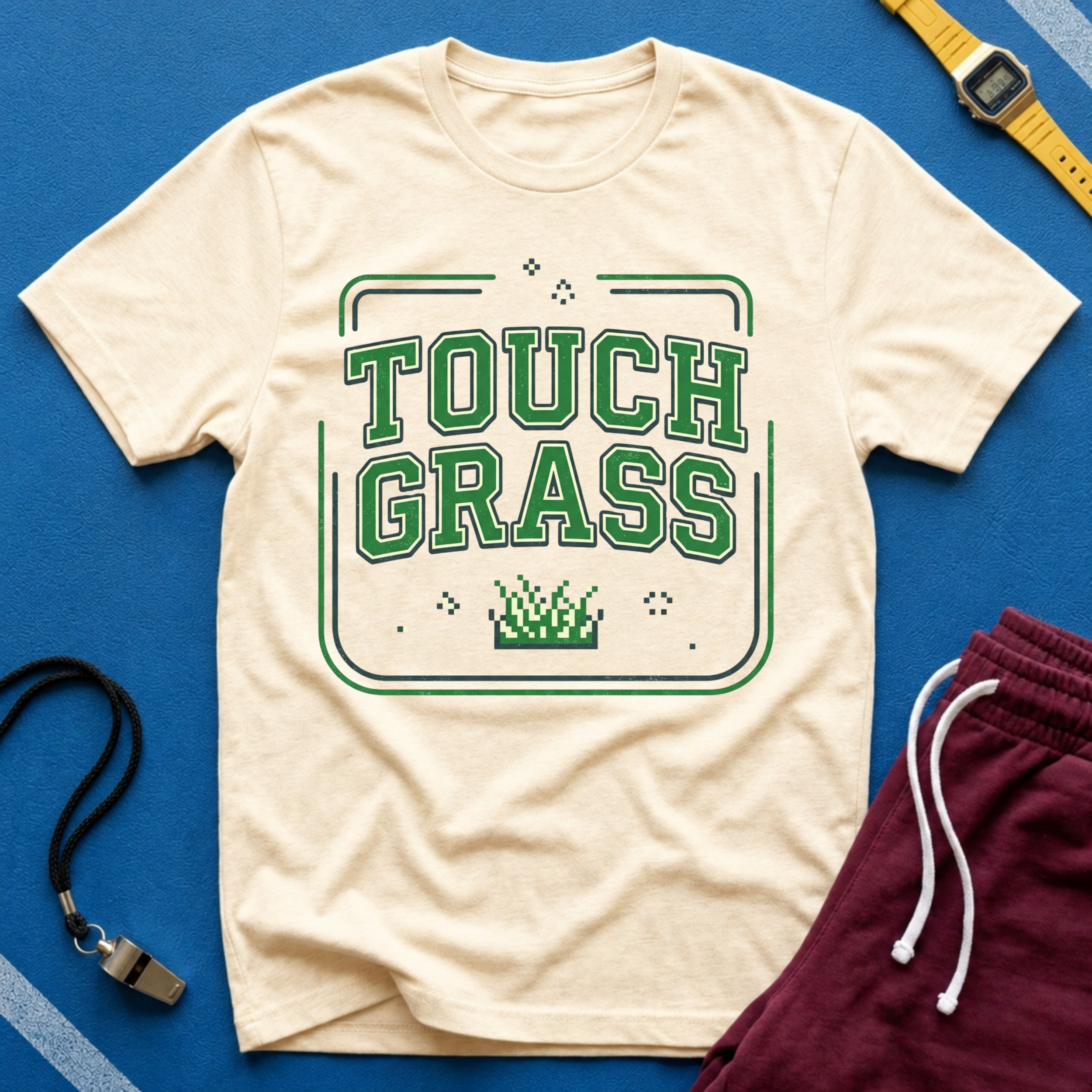 Touch Grass T-Shirt - Funny Outdoor Vibes Tee