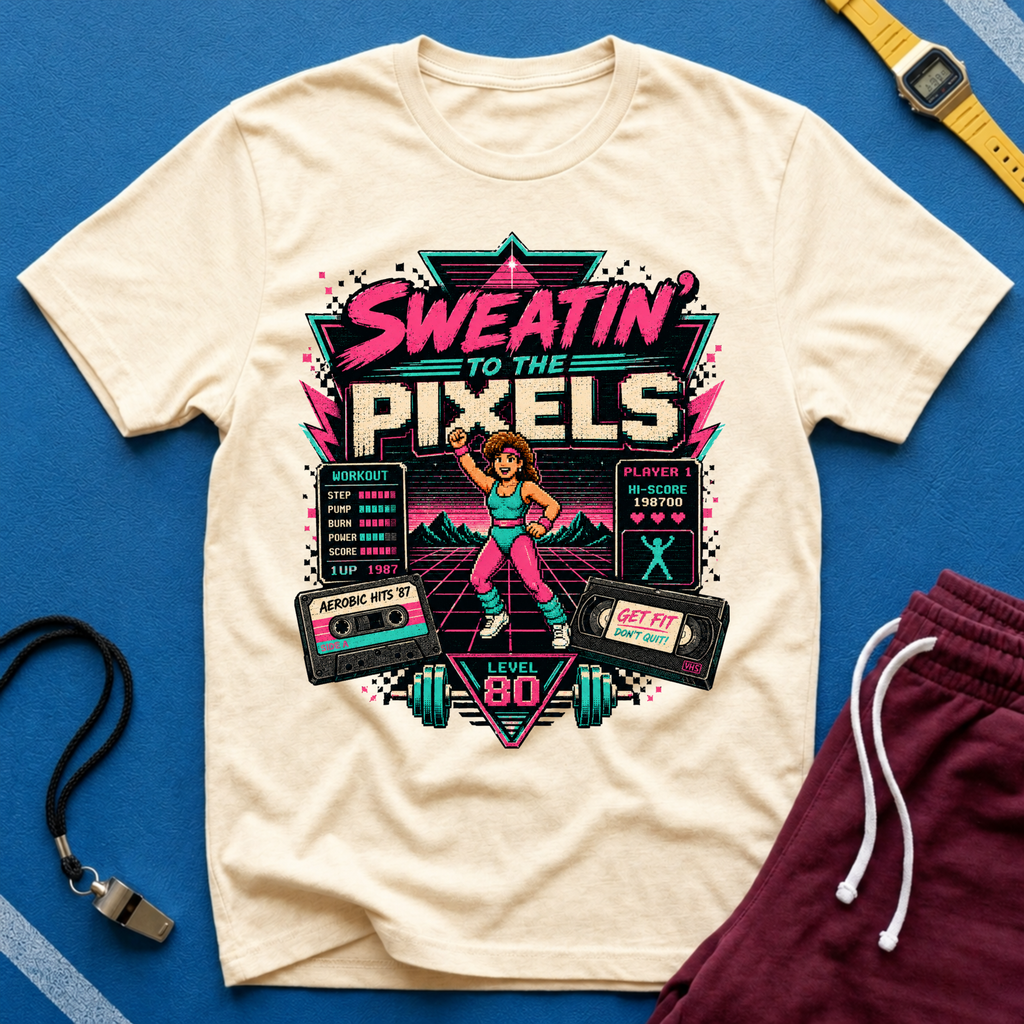 Sweatin' to the Pixels T-Shirt