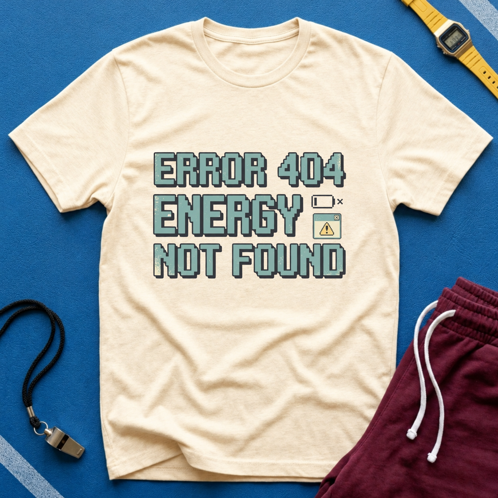 Error 404 Energy Not Found T-Shirt