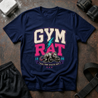 Gym Rat T‑Shirt - Retro Lightning Fitness Tee for Gym Lovers