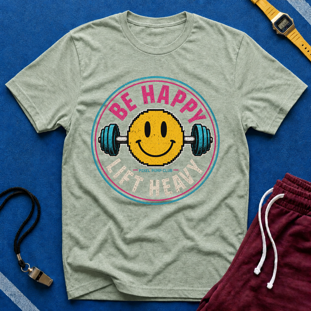 Be Happy Lift Heavy T‑Shirt
