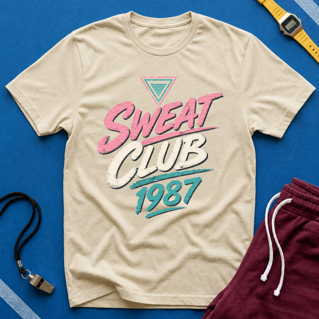 Sweat Club 1987 Retro Graphic T-Shirt