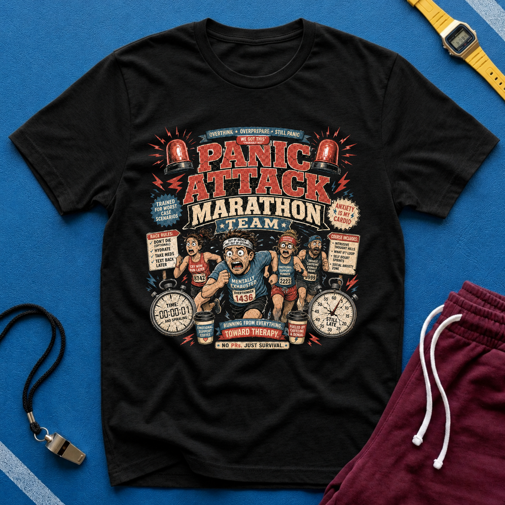 Panic Attack Marathon Team T-Shirt