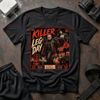 Killer Leg Day T-Shirt - Retro Horror Gym Tee ("Killer Leg Day")