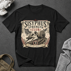 Sisyphus Strength Club T-Shirt - Mythology Gym Motivation Tee