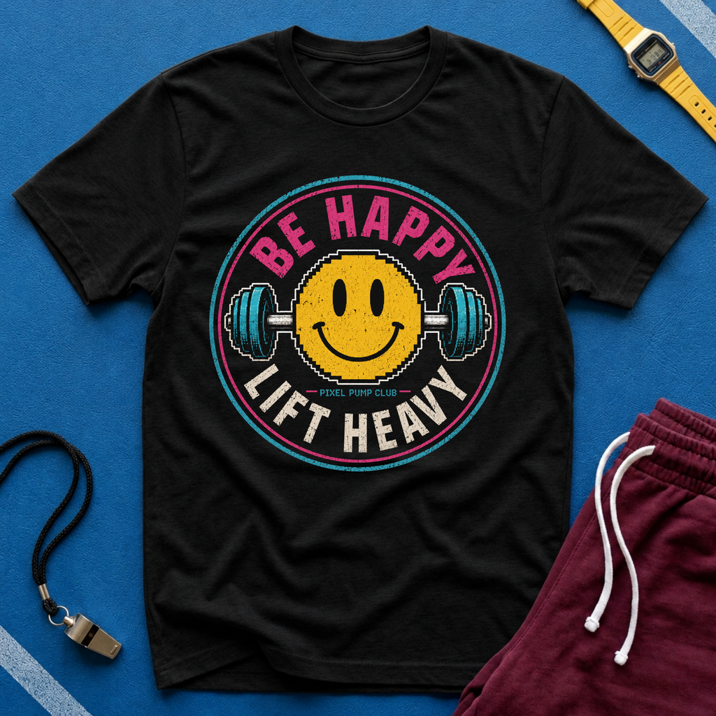 Be Happy Lift Heavy T‑Shirt