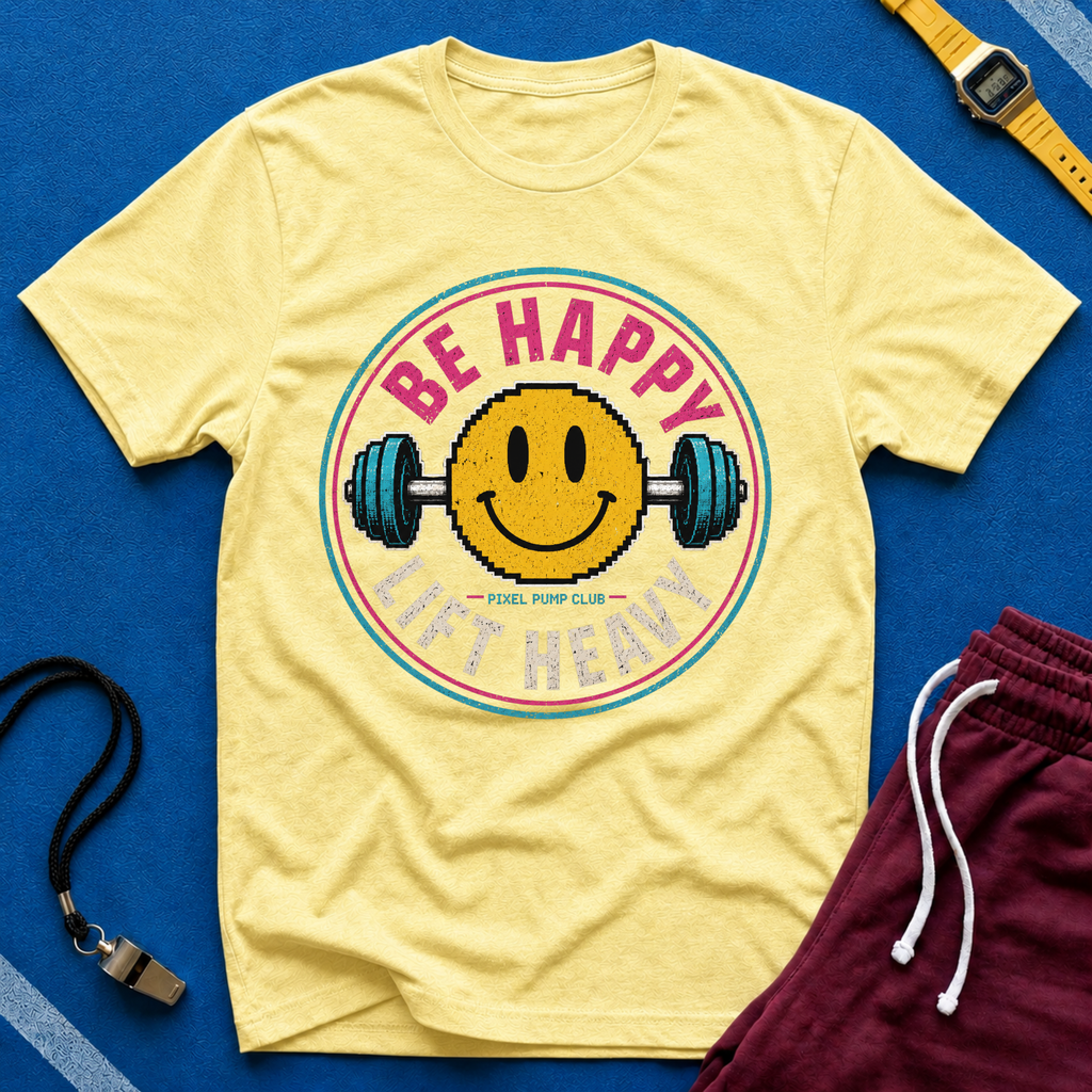 Be Happy Lift Heavy T‑Shirt
