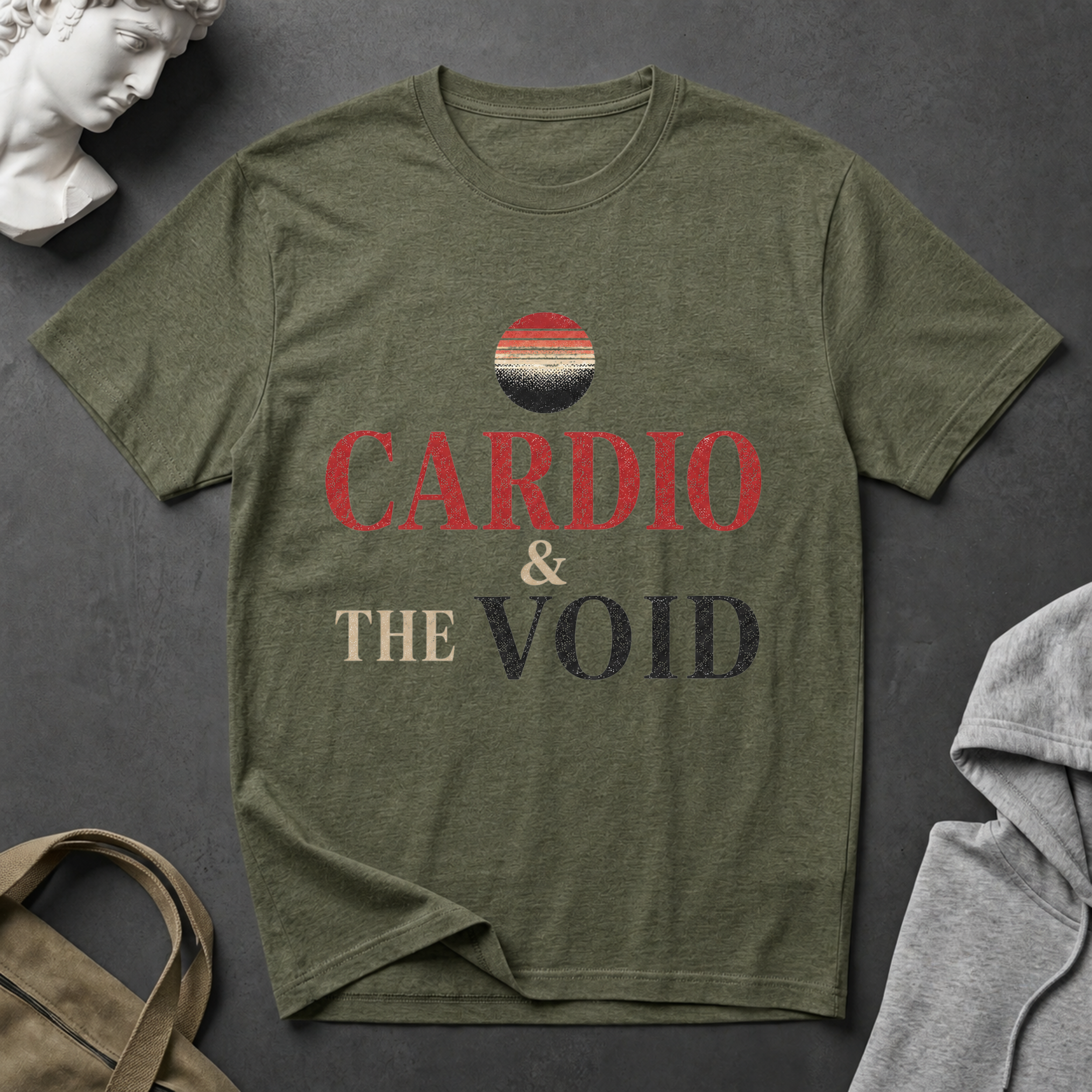 Cardio & the Void T-Shirt - Funny Workout Tee for Gym Lovers