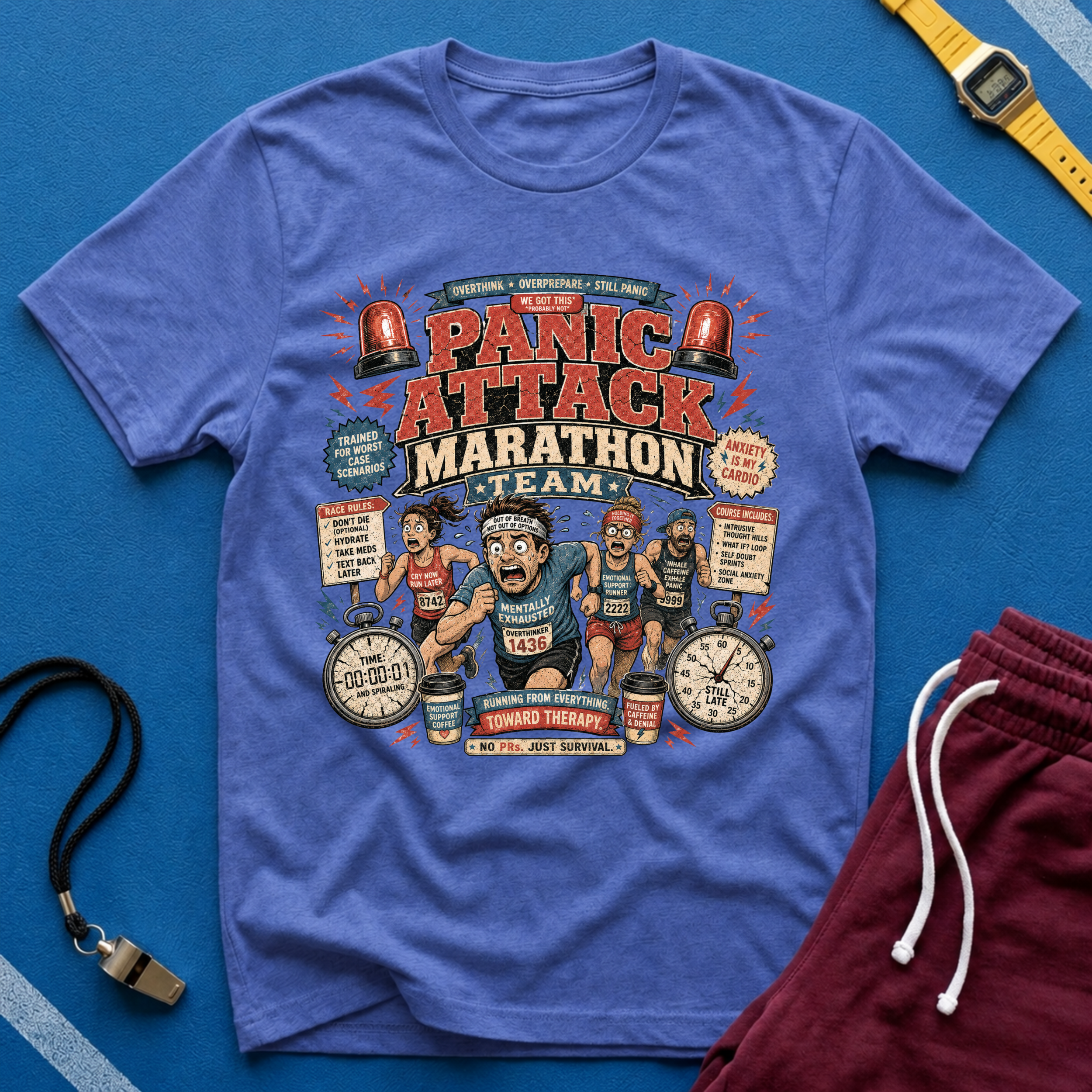 Panic Attack Marathon Team T-Shirt