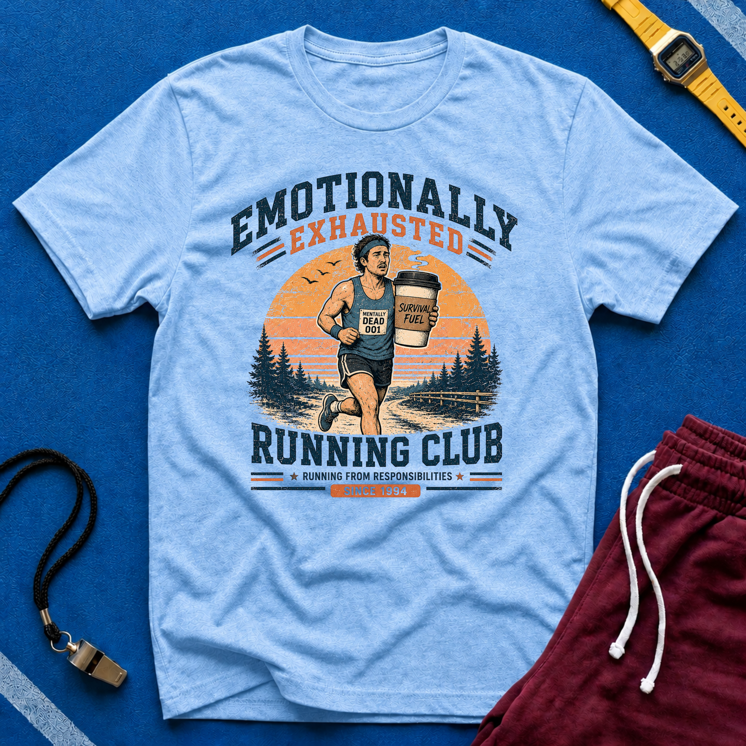 Emotionally Exhausted Running Club T-Shirt
