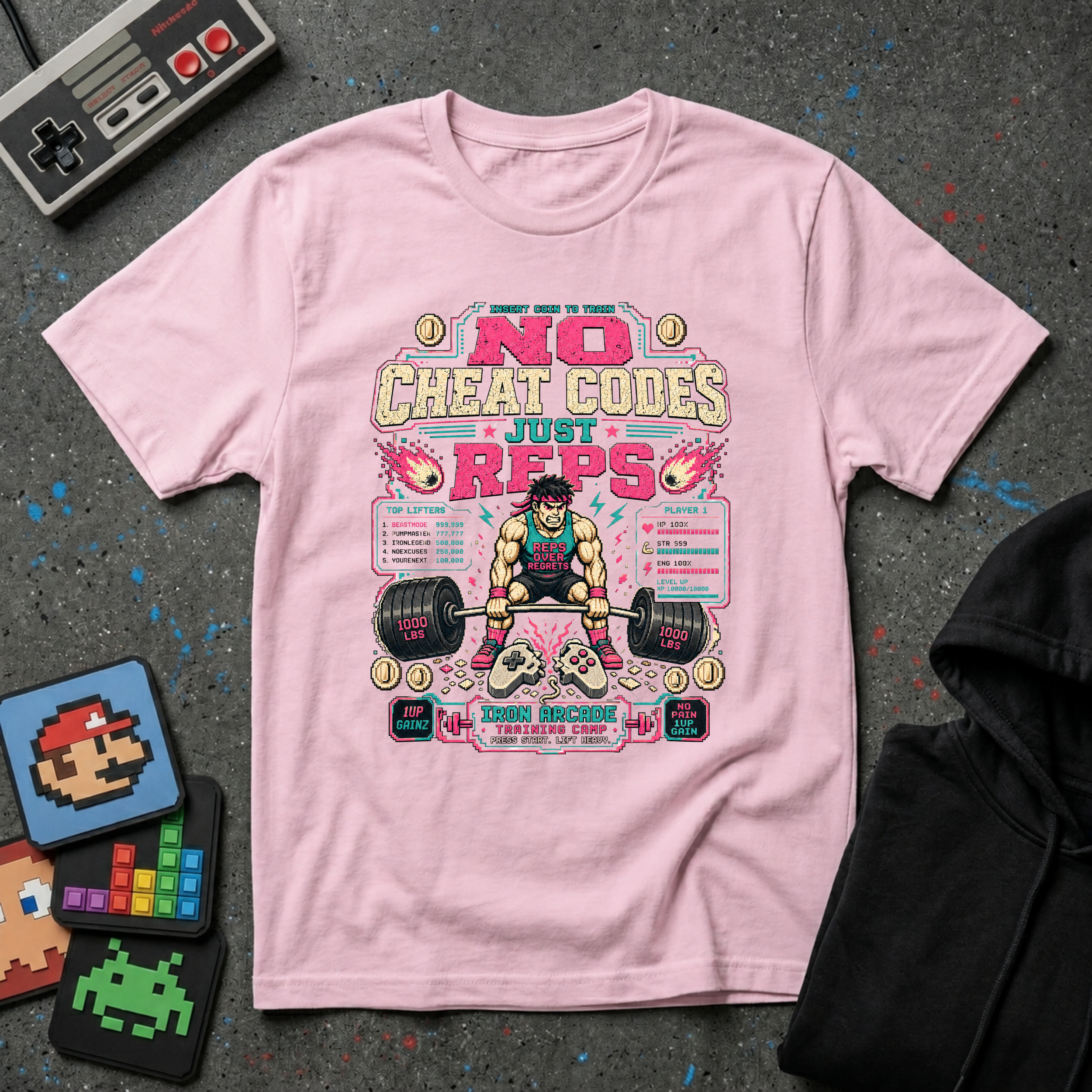 No Cheat Codes Just Reps T‑Shirt