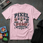 Pixel Pump T-Shirt - Retro 8-Bit Weightlifting Graphic Tee