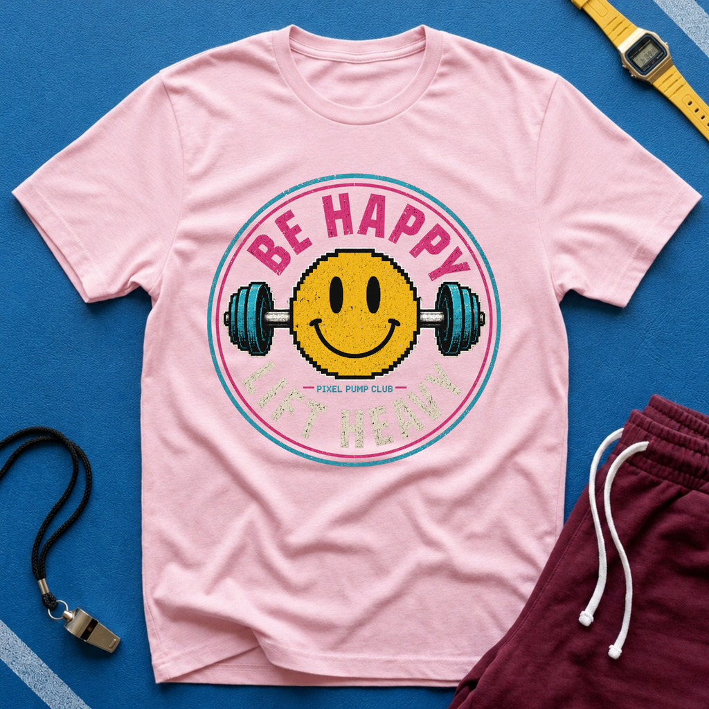 Be Happy Lift Heavy T‑Shirt