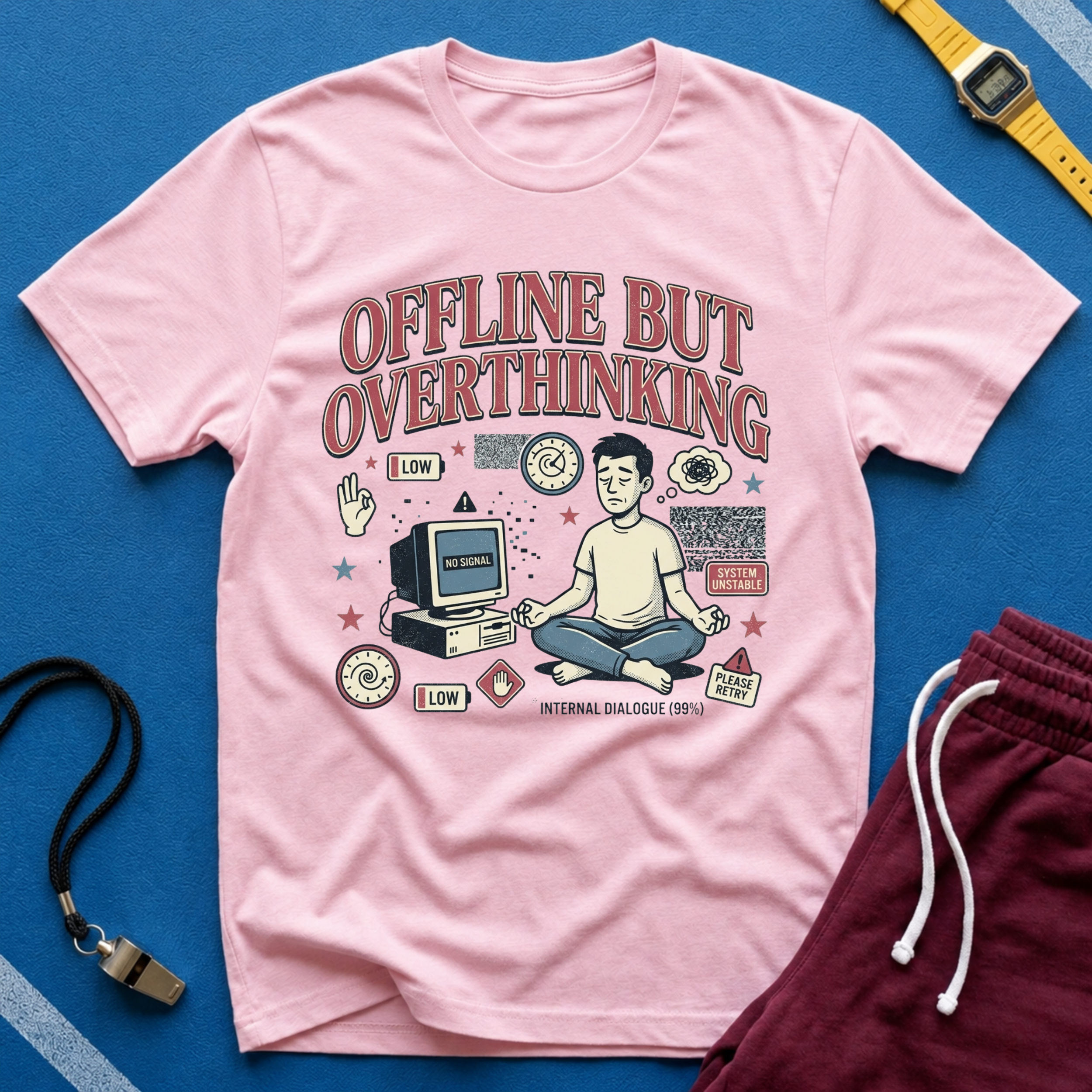 Offline But Overthinking T-Shirt