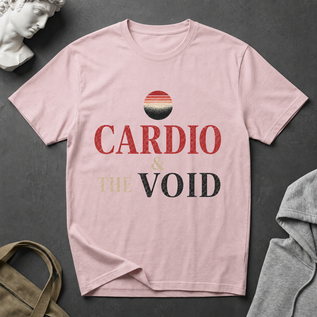 Cardio & the Void T-Shirt - Funny Workout Tee for Gym Lovers