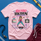 Retro Burn Program T-Shirt - 80s Vintage Aerobics Fitness Tee