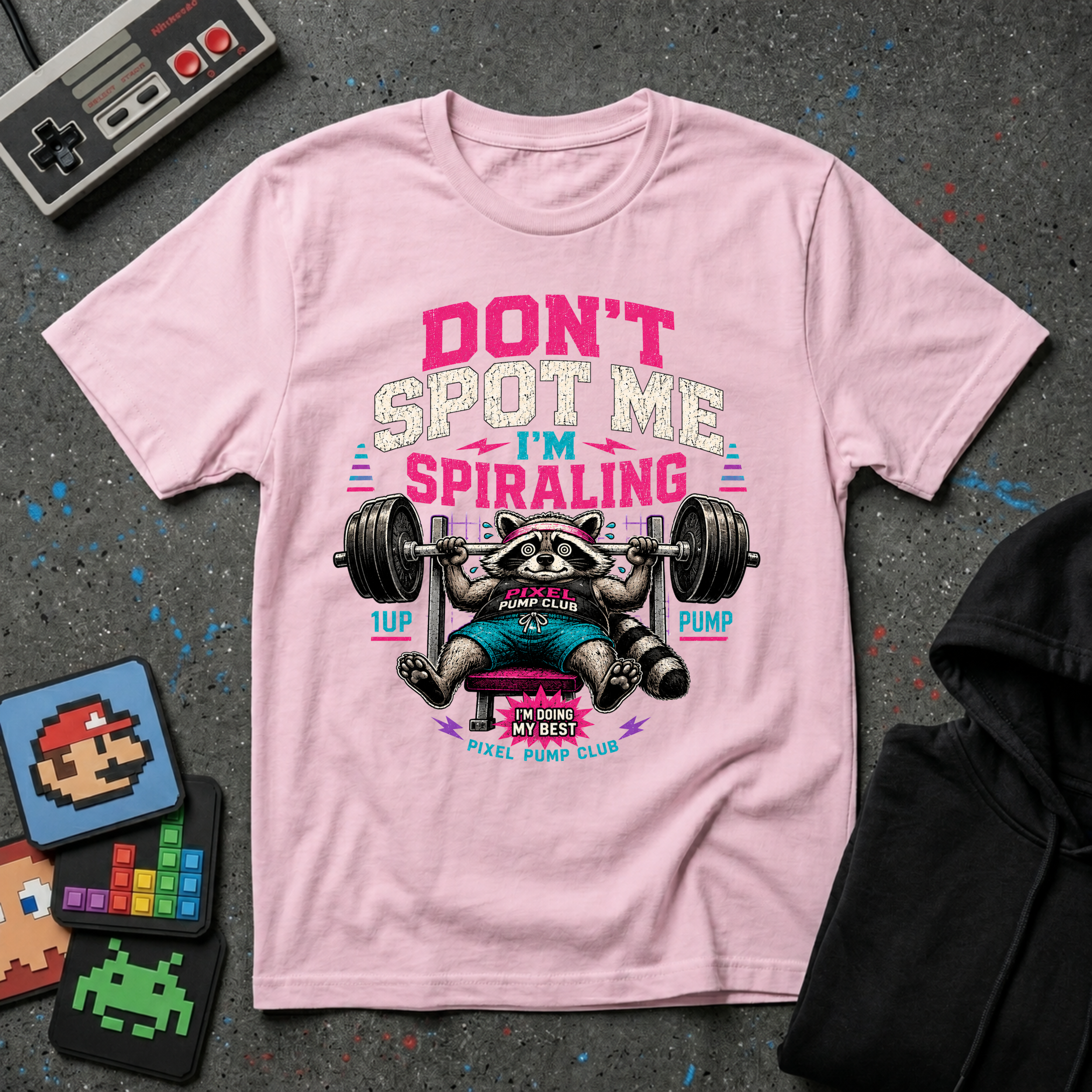 Don't Spot Me I'm Spiraling Weightlifting T-Shirt